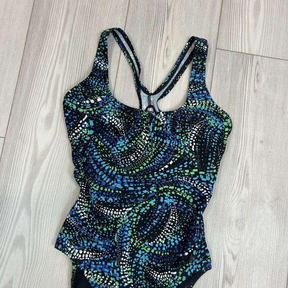 Speedo Womens Size 6 Racerback Athletic Training One Piece Swimsuit - Picture 2 of 11